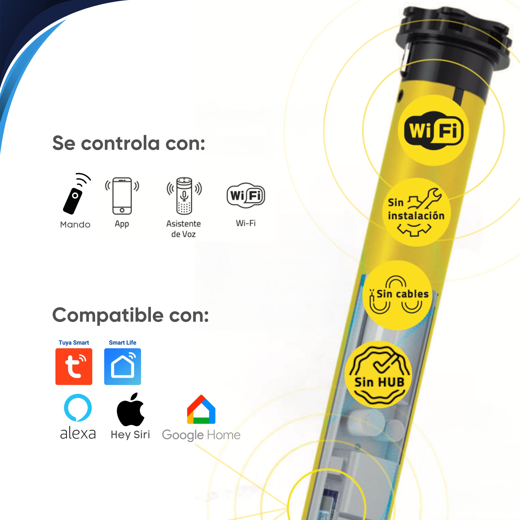 Motor persiana AM45 PLUS Block WiFi