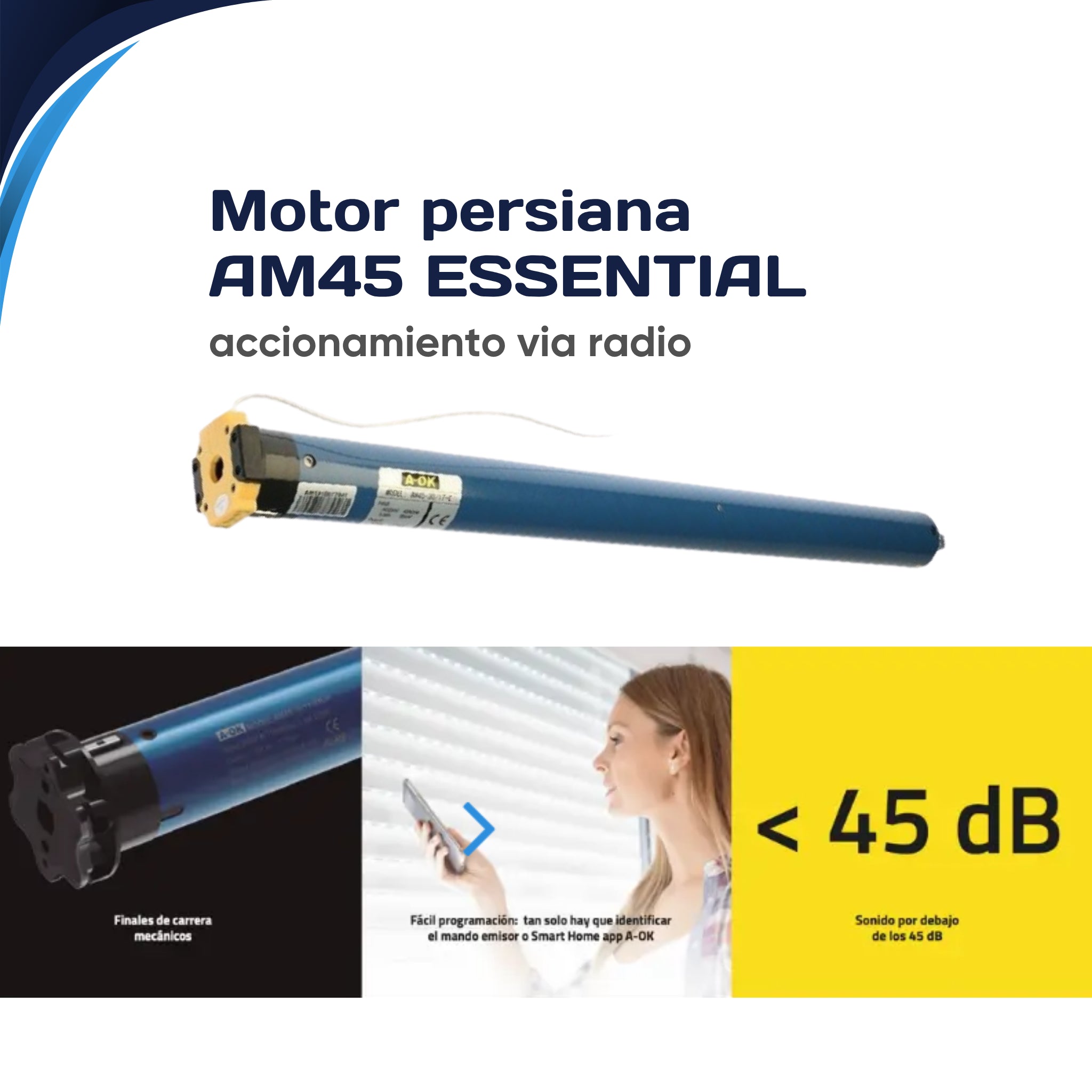 Motor persiana AOK AM45 Essential