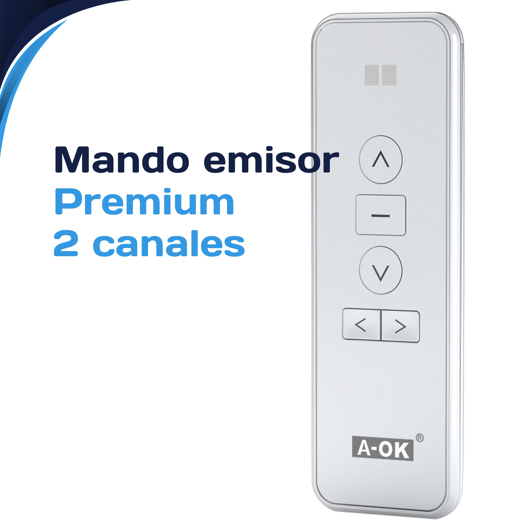 Mando emisor AOK Premium 2 canales