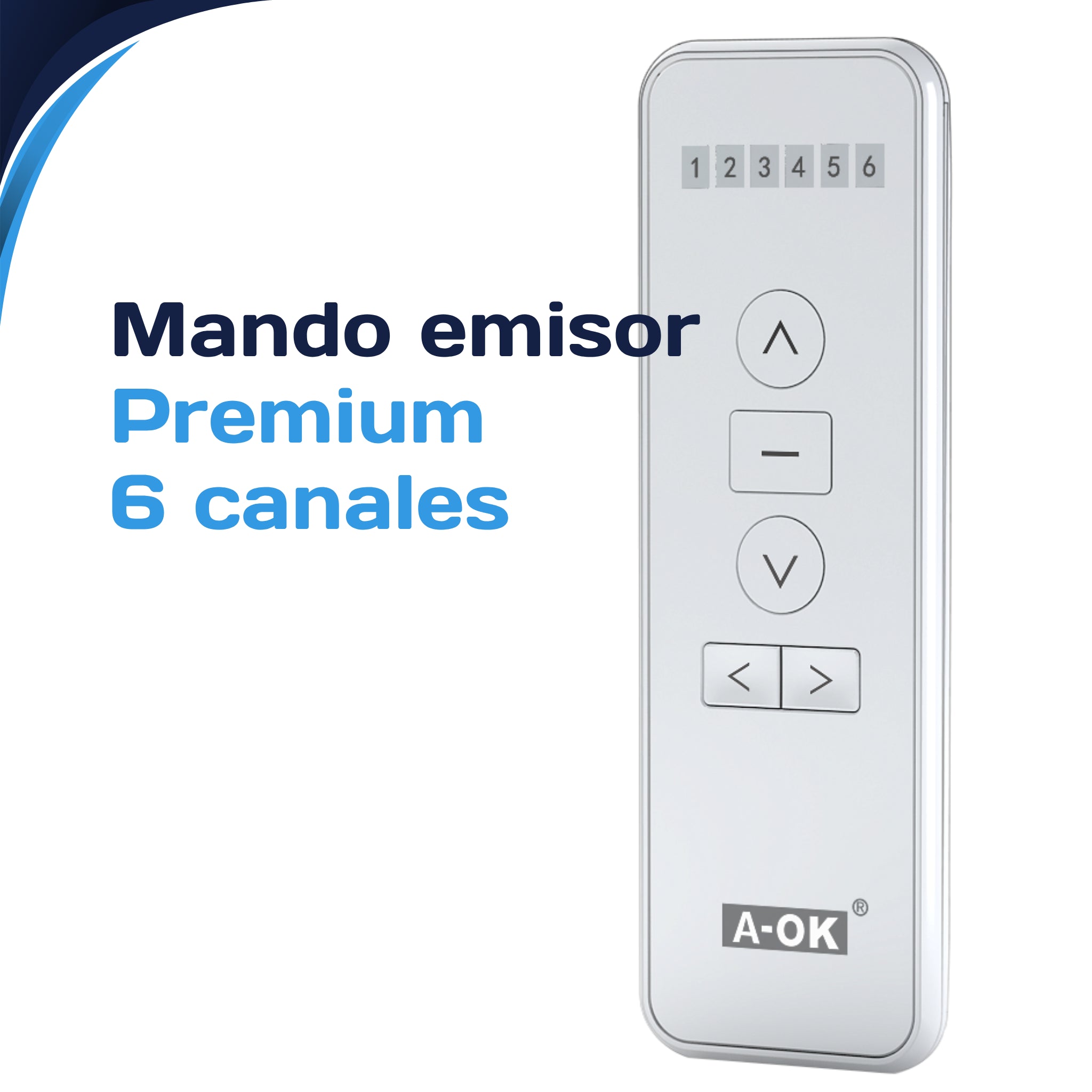 Mando emisor AOK Premium 6 canales