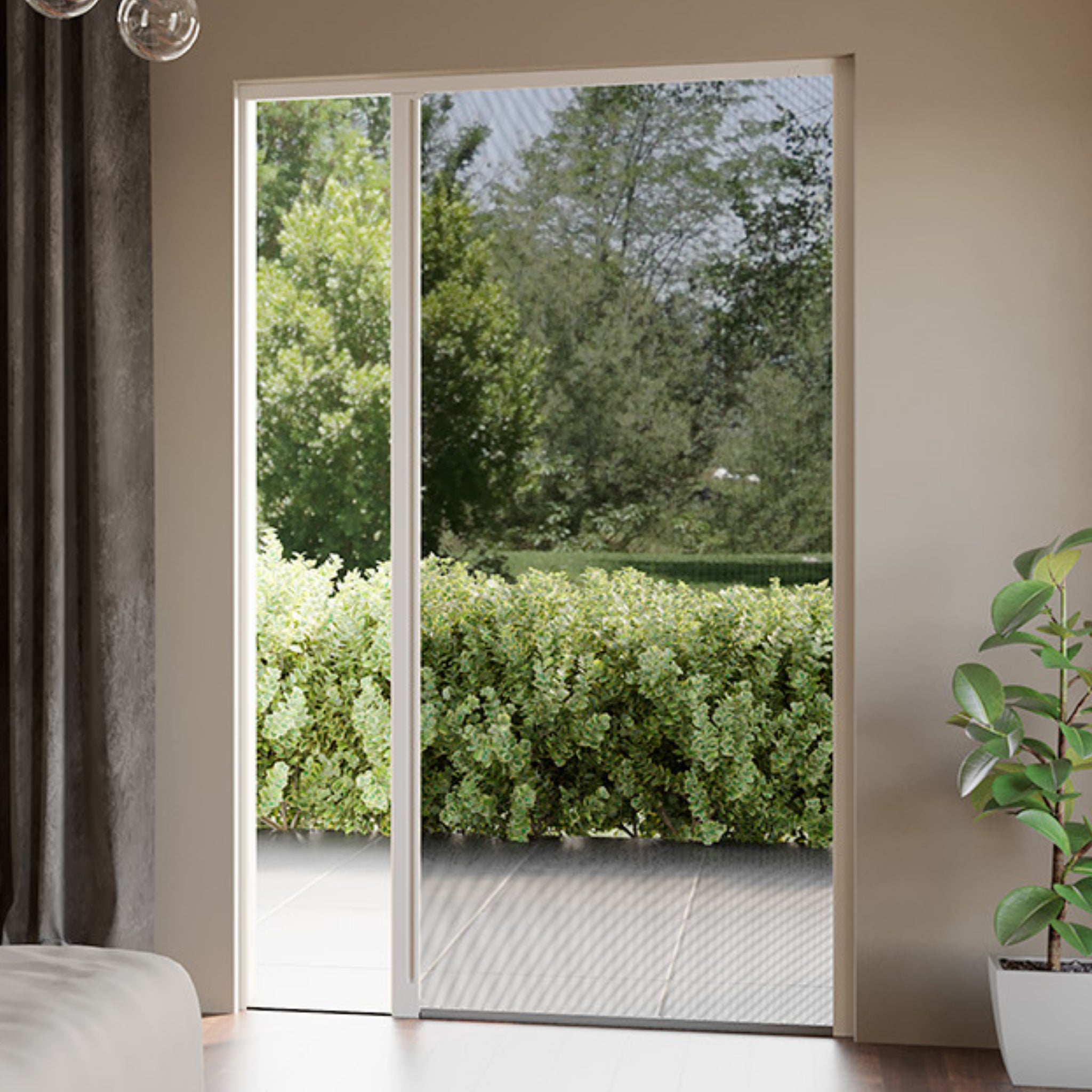 Mosquitera antiviento para puertas BORA 1 hoja