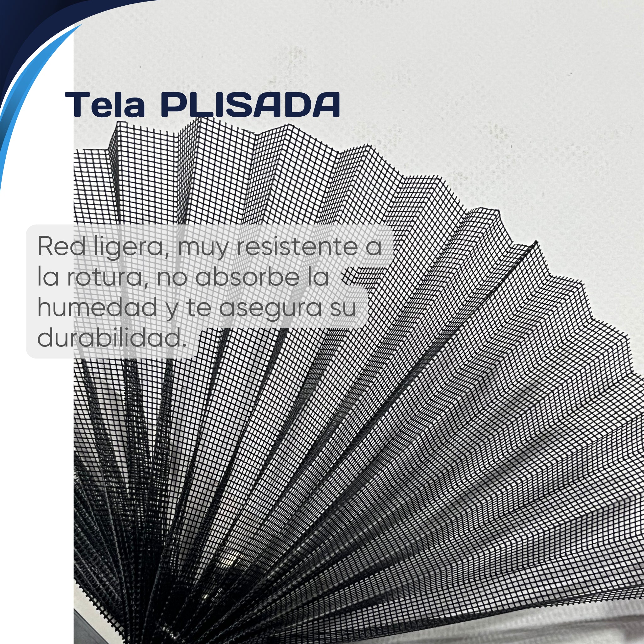 Mosquitera plisada Mínima DOBLE