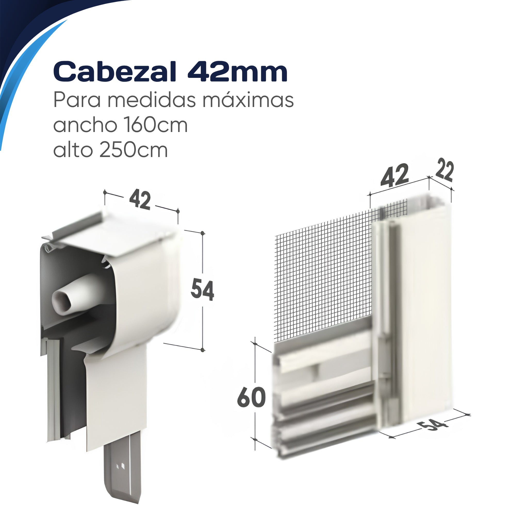 Mosquitera enrollable sin taladros WIND UP