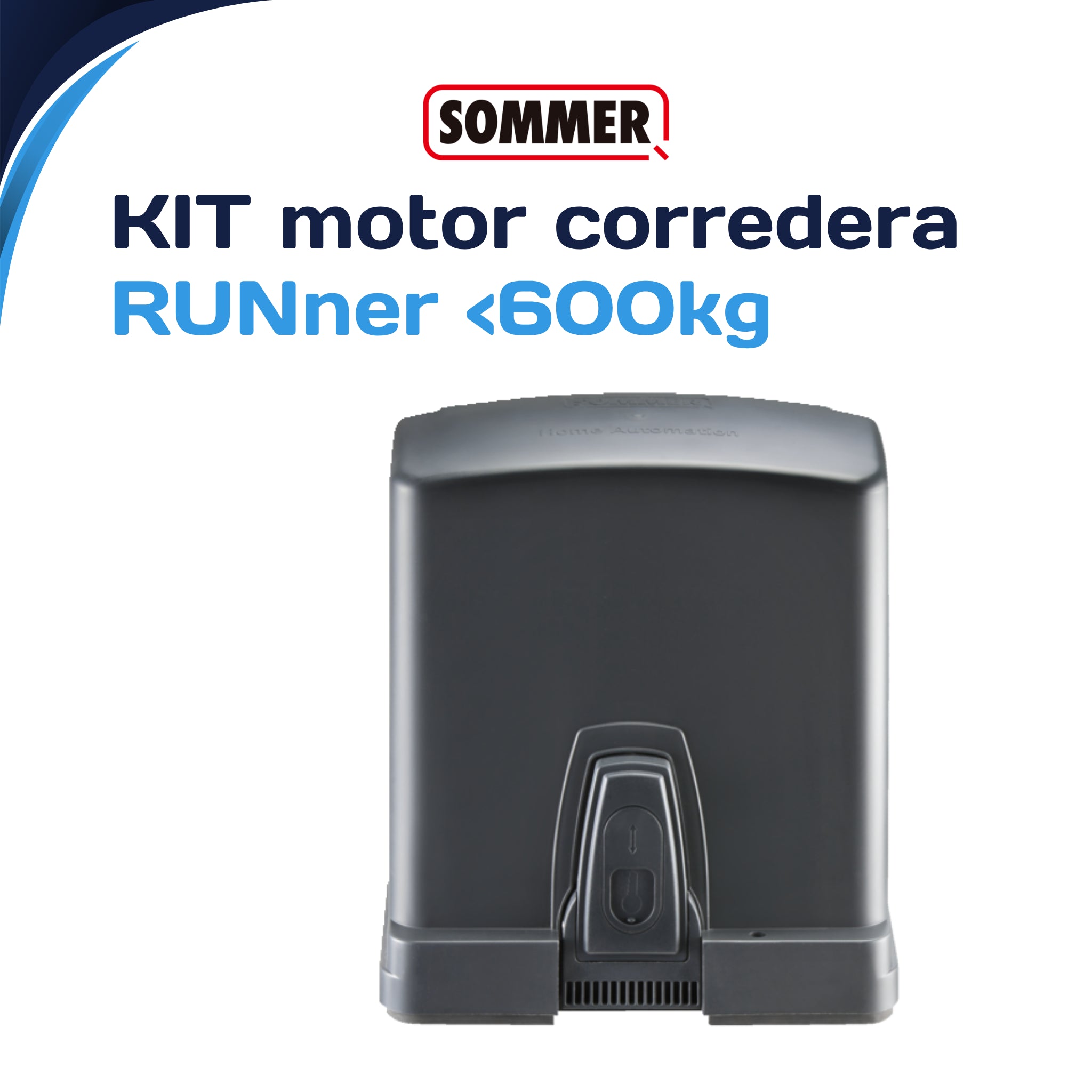 Kit motor para puerta corredera SOMMER RUNner 600 kg