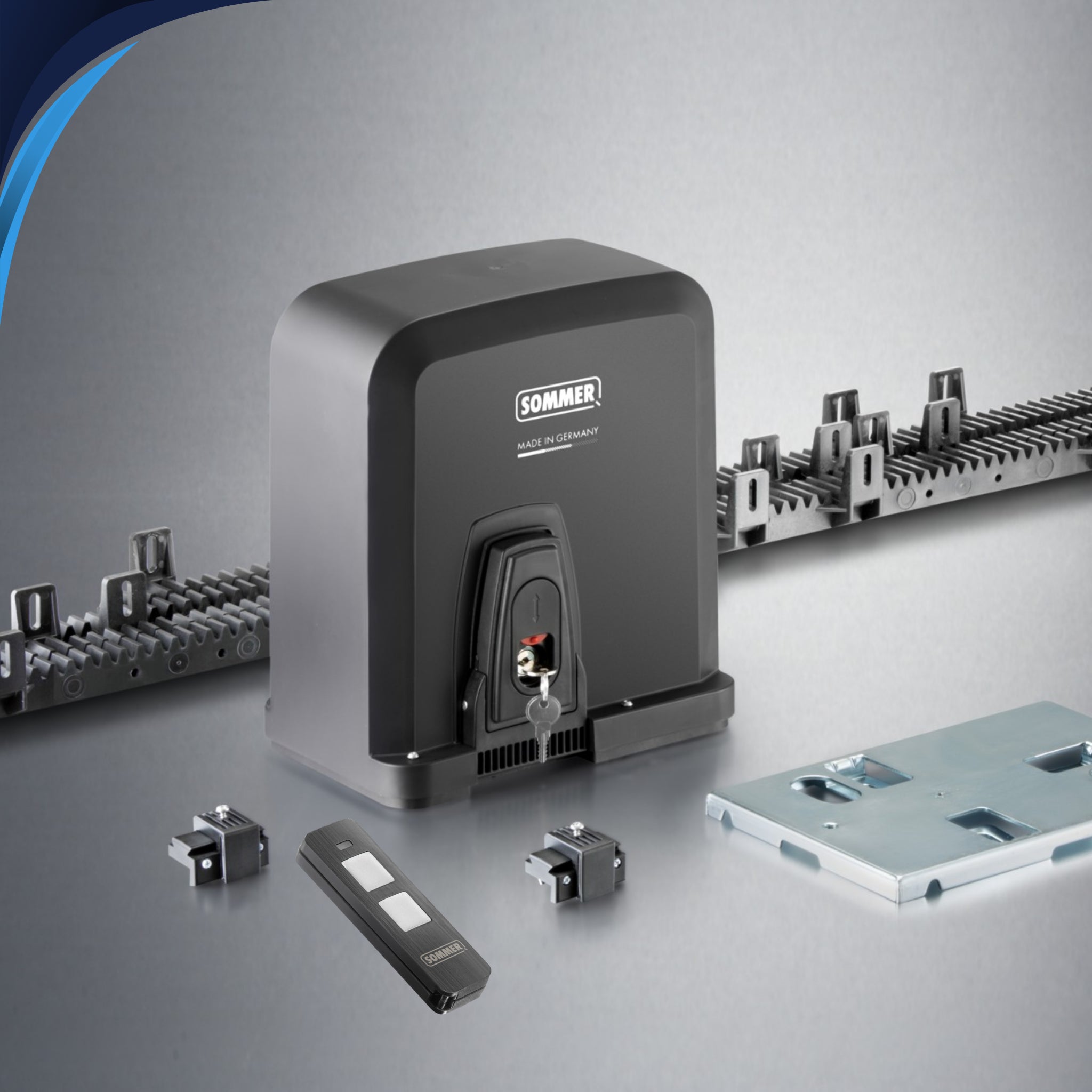 Kit motor para puerta corredera SOMMER STArter S3 300 kg