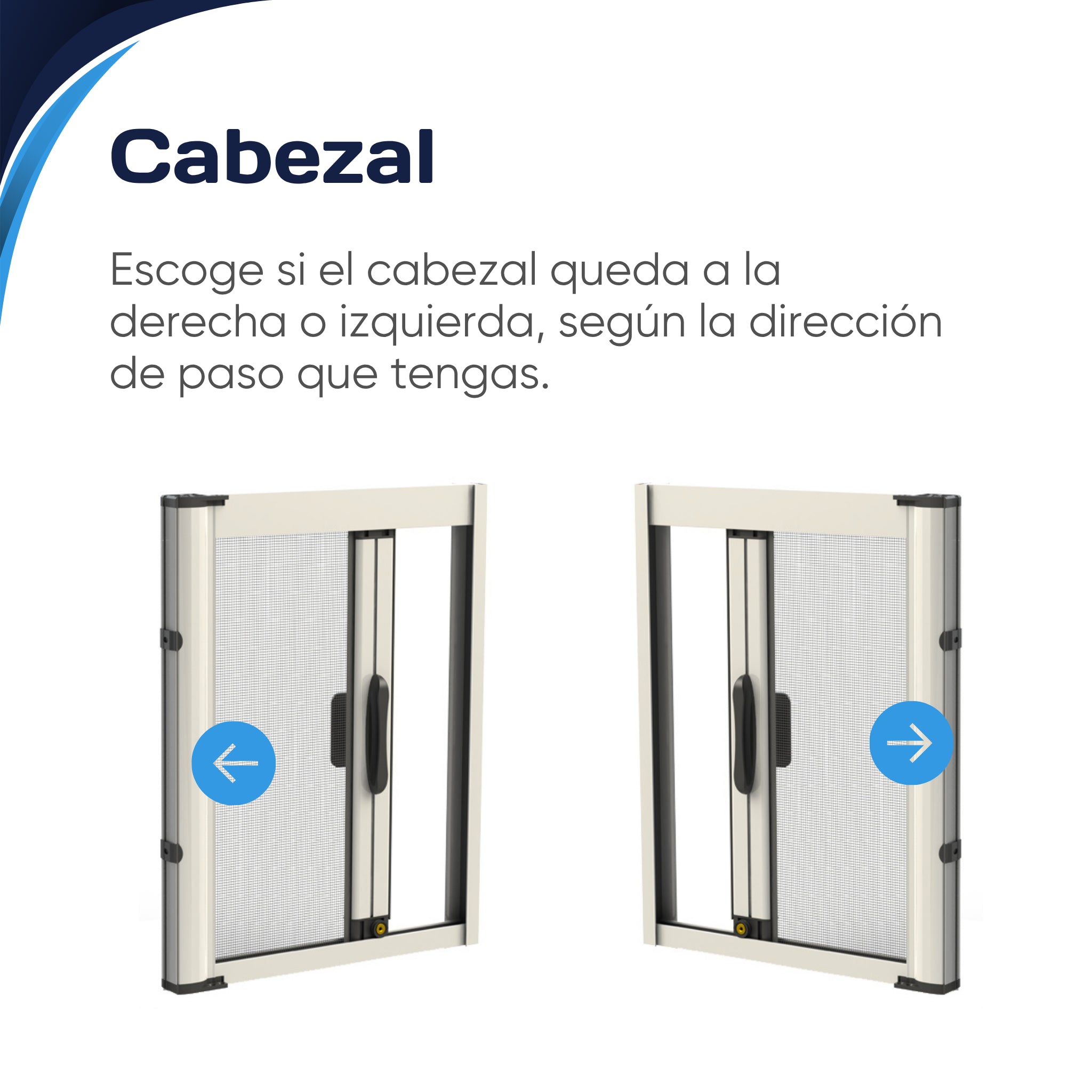 Mosquitera enrollable lateral para puertas WIND 1 hoja