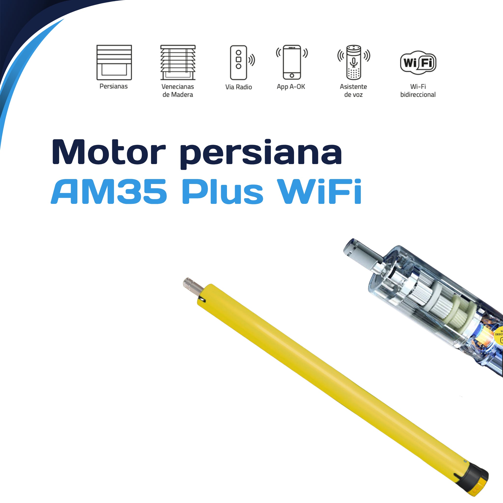 Motor persiana AOK AM35 PLUS WiFi