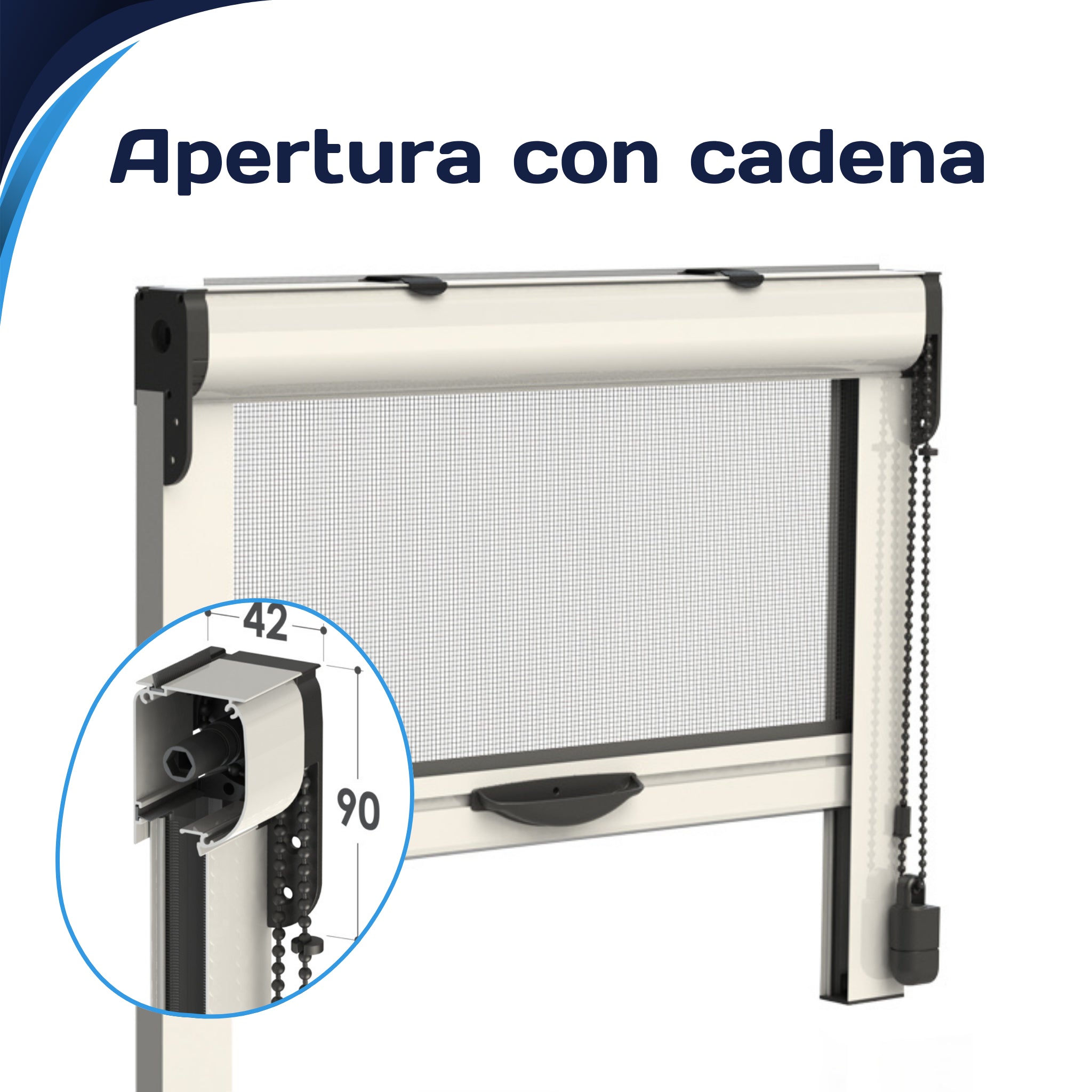 Mosquitera enrollable vertical WIND