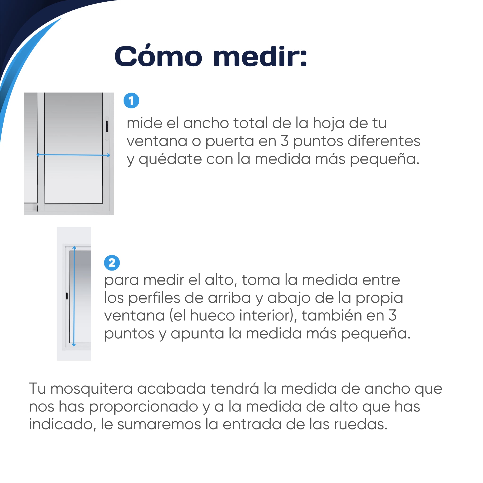 Mosquitera CORREDERA montada con tela de fibra