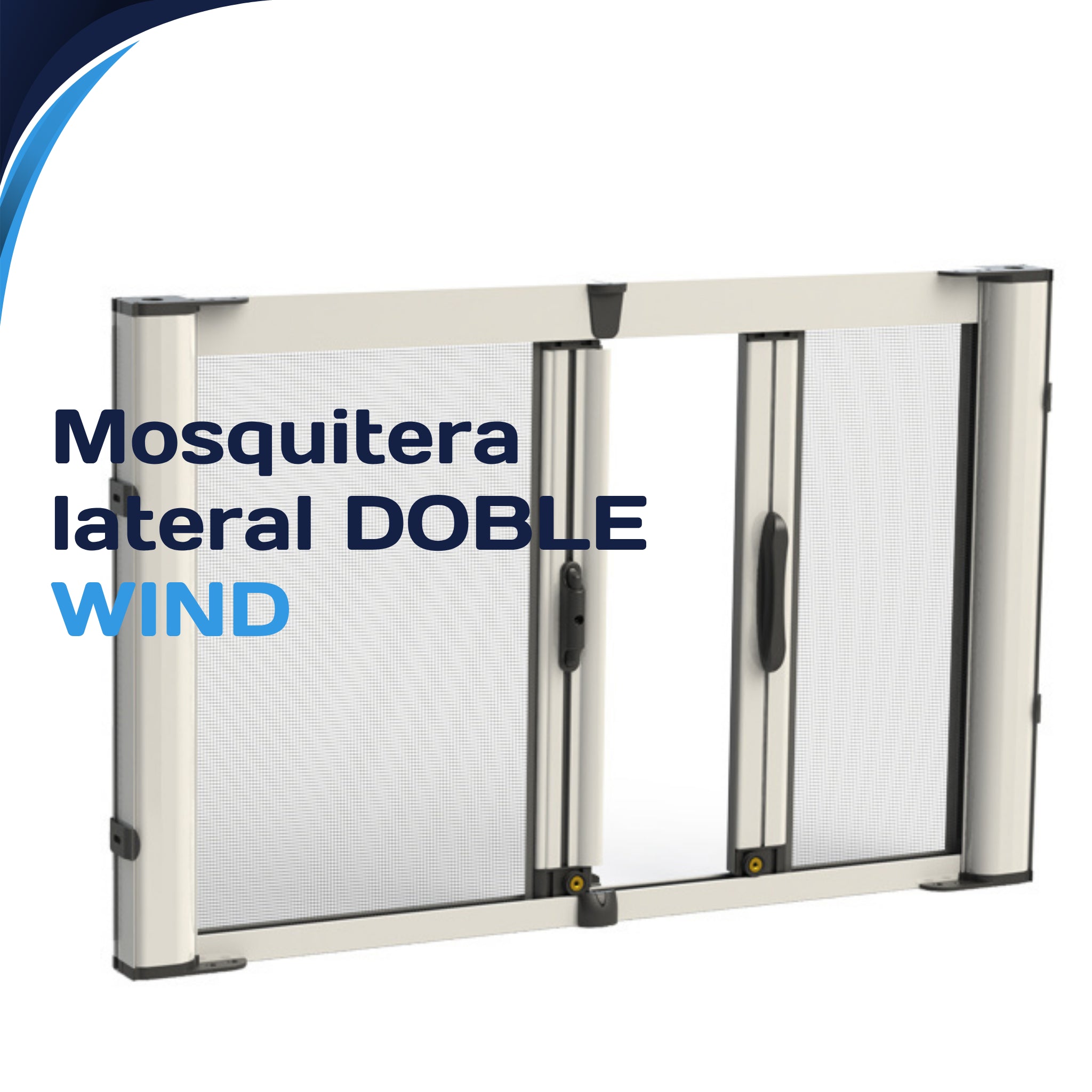 Mosquitera enrollable lateral para puertas WIND 2 hojas
