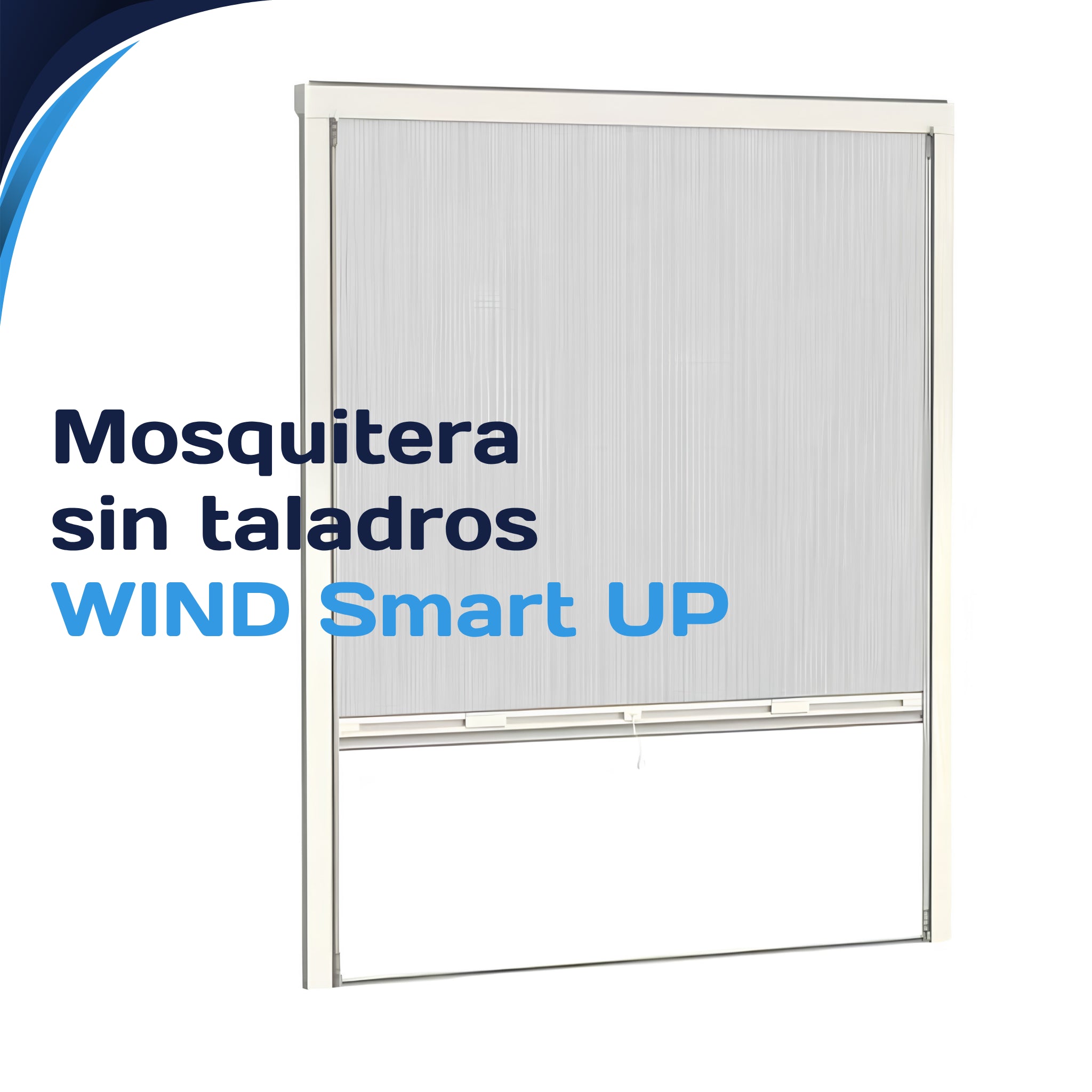 Mosquitera enrollable sin taladros WIND UP