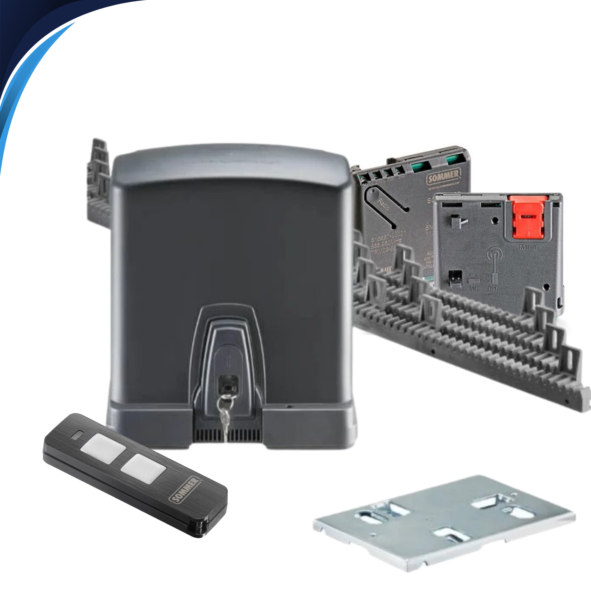 Kit motor para puerta corredera SOMMER RUNner 600 kg