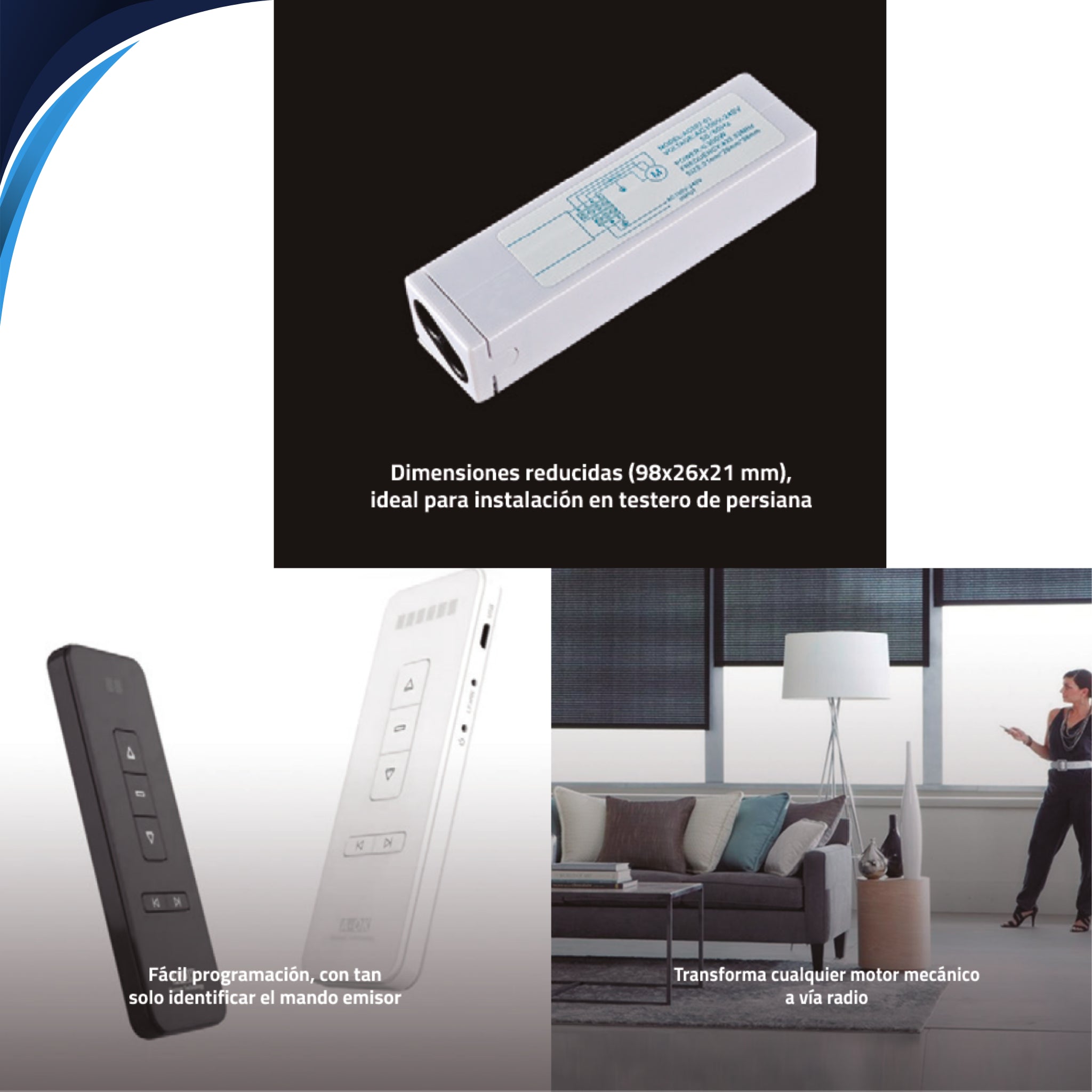 Receptor mini AOK para motor mecánico